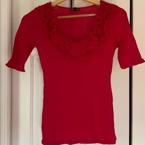 Express pink top size xs